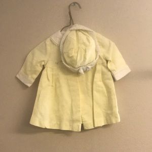 6/9m girls dress, hat and coat